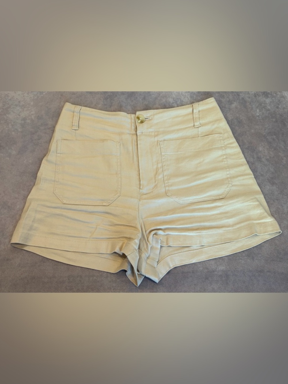 Maeve by Anthropology the Colette Women’s High-Rise Cream Utility Shorts